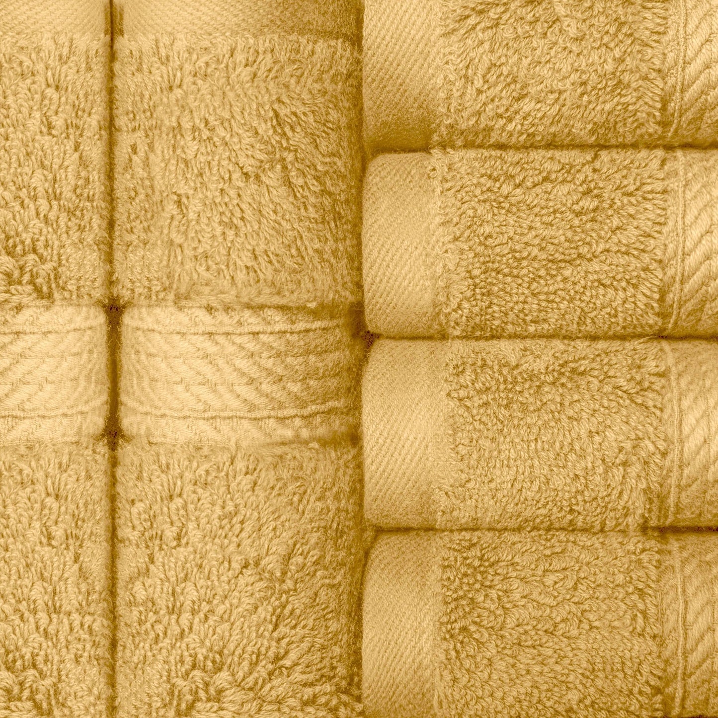 Superior Egyptian Cotton Pile Heavyweight Face Towel Set of 6