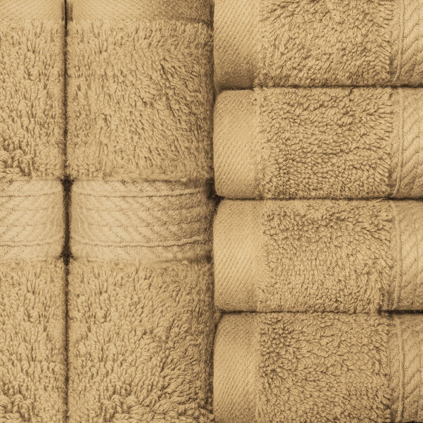 Superior Egyptian Cotton Pile Heavyweight Face Towel Set of 6