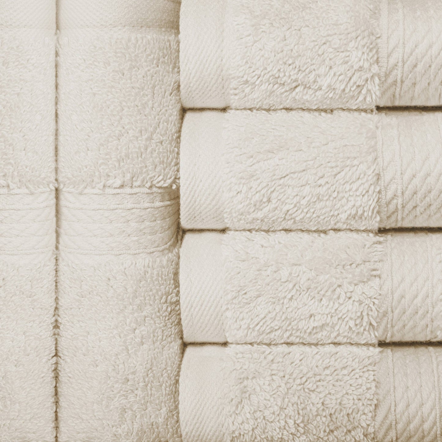 Superior Egyptian Cotton Pile Heavyweight Face Towel Set of 6