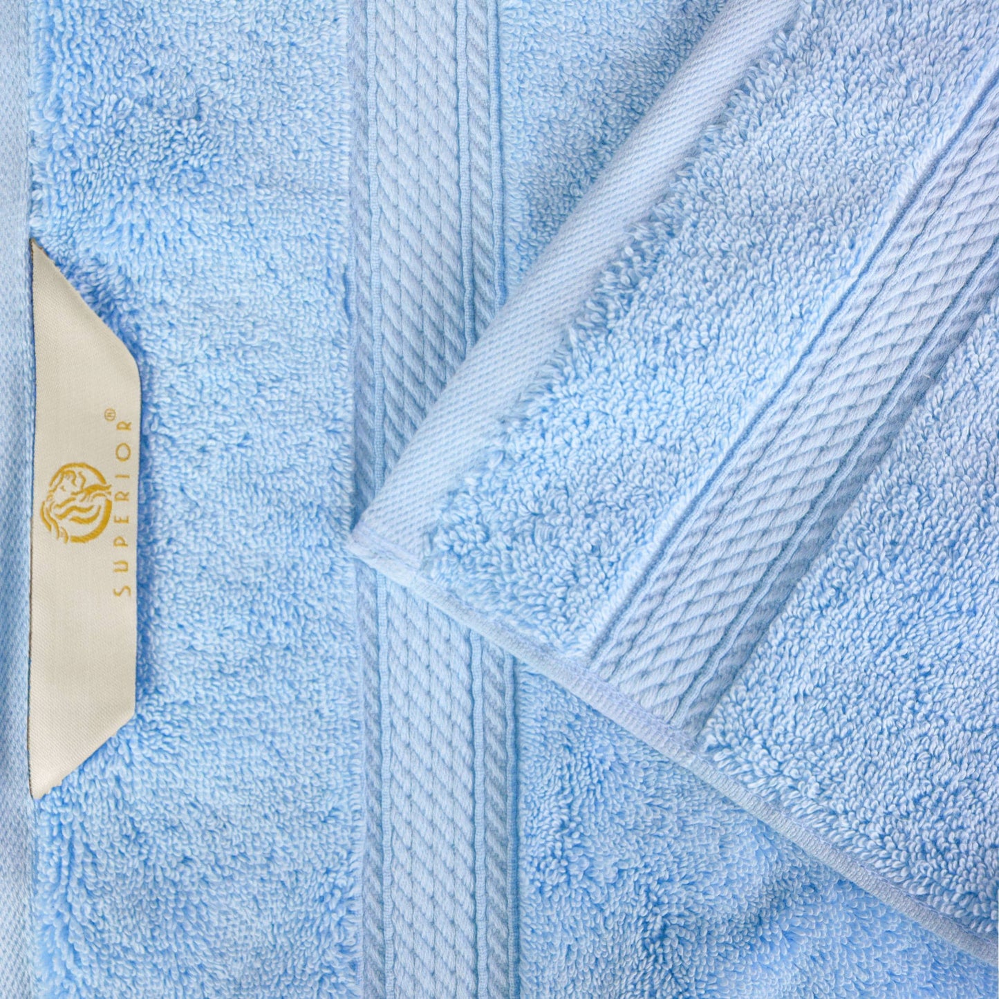 Superior Egyptian Cotton Pile Heavyweight 10-Piece Towel Set