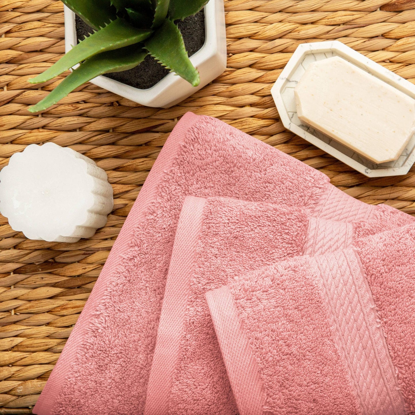 Superior Egyptian Cotton Pile Heavyweight 3-Piece Towel Set