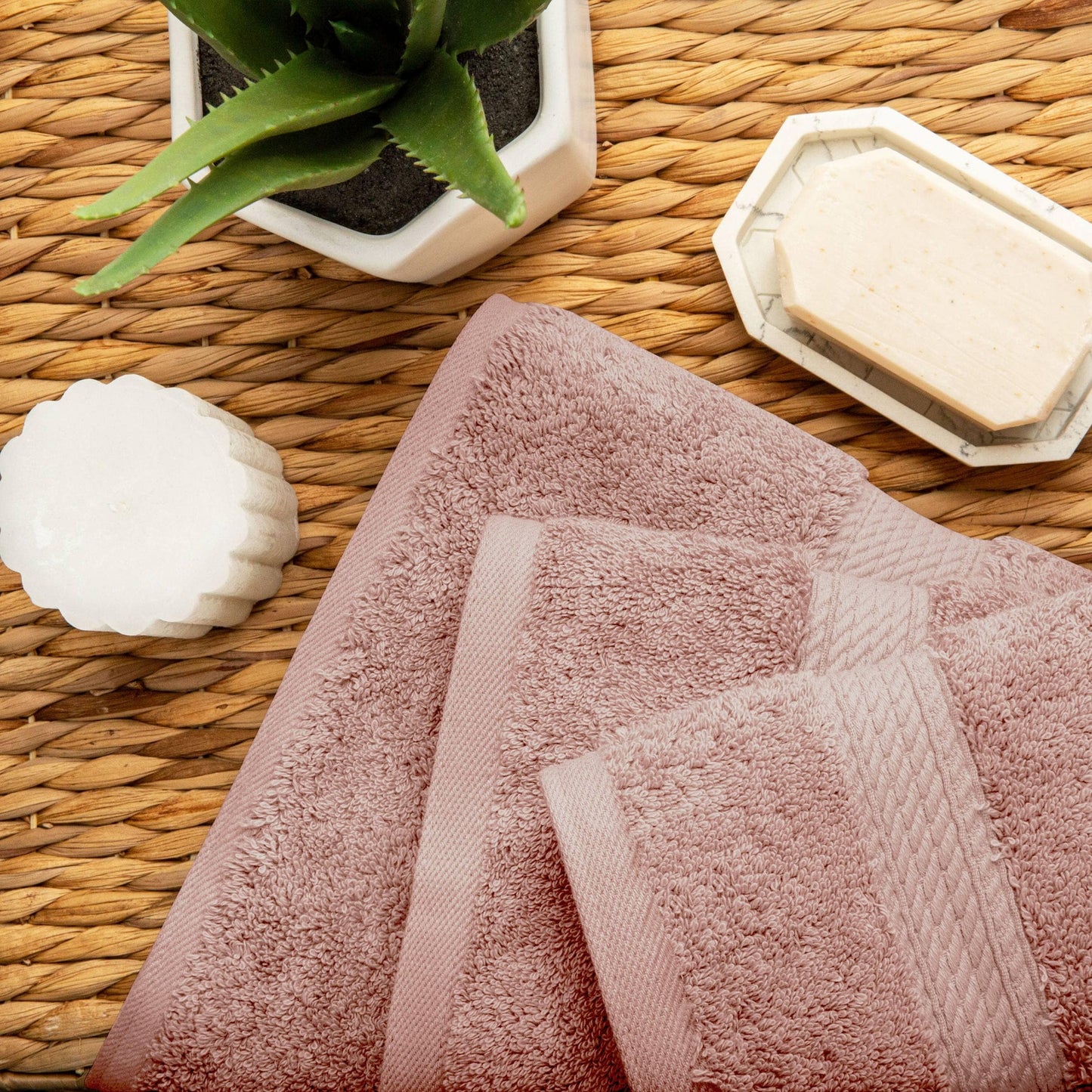 Superior Egyptian Cotton Pile Heavyweight 3-Piece Towel Set