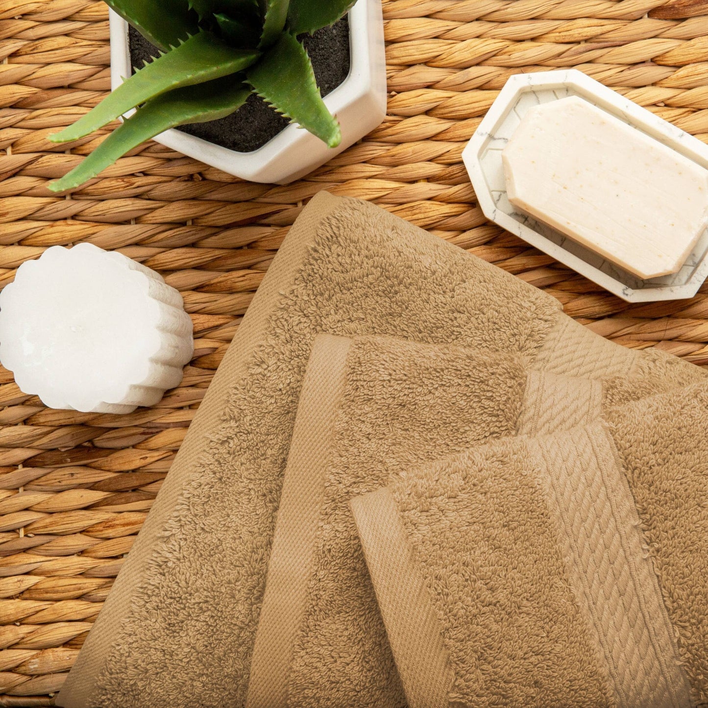 Superior Egyptian Cotton Pile Heavyweight 3-Piece Towel Set