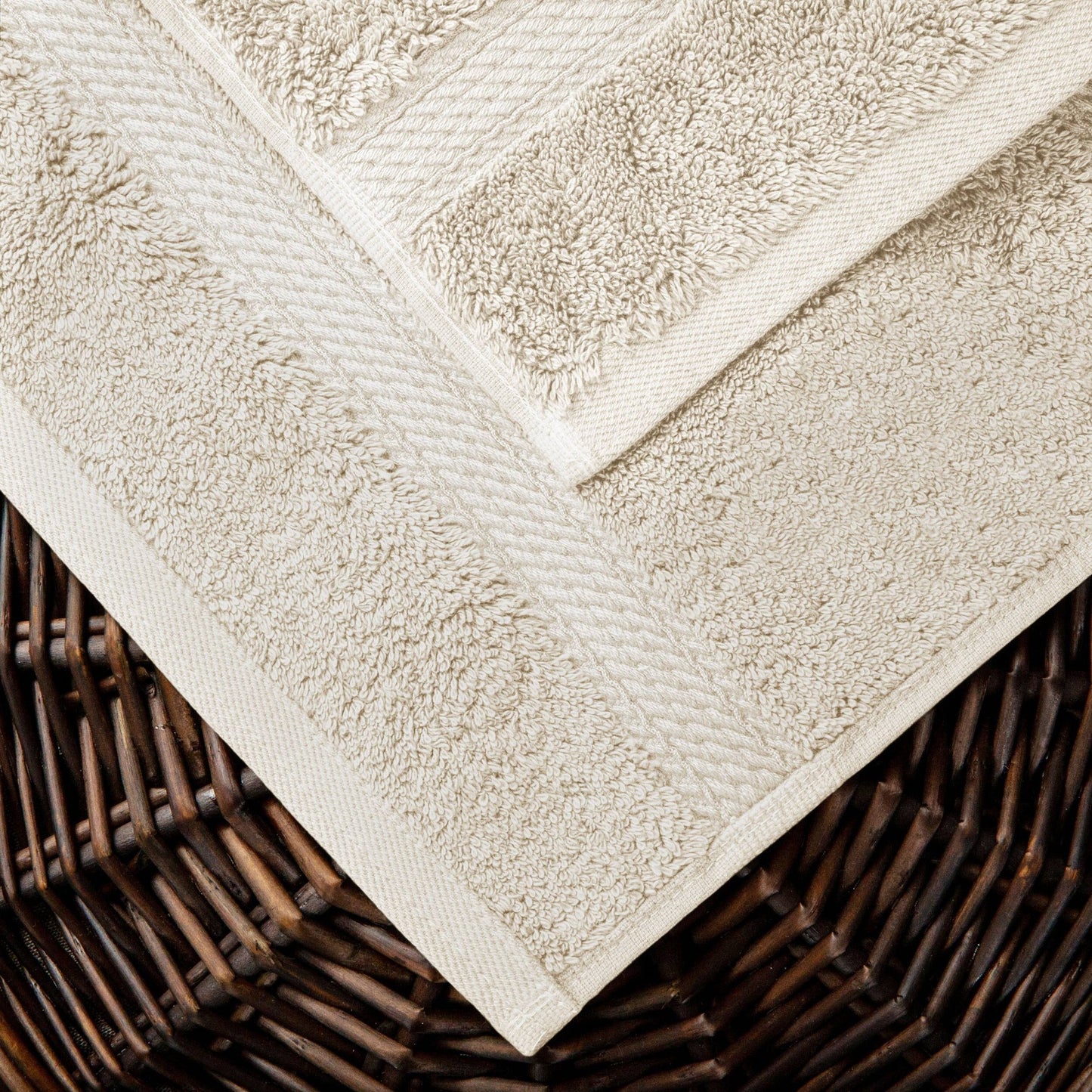 Superior Egyptian Cotton Pile Heavyweight Bath Towel Set of 2