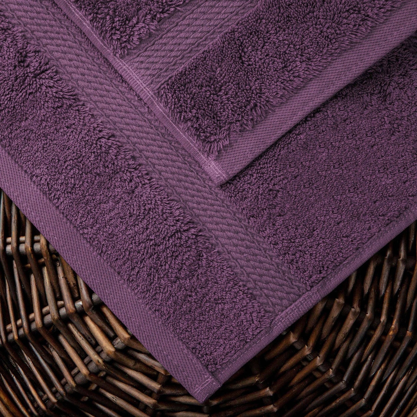 Superior Egyptian Cotton Pile Heavyweight Bath Towel Set of 2