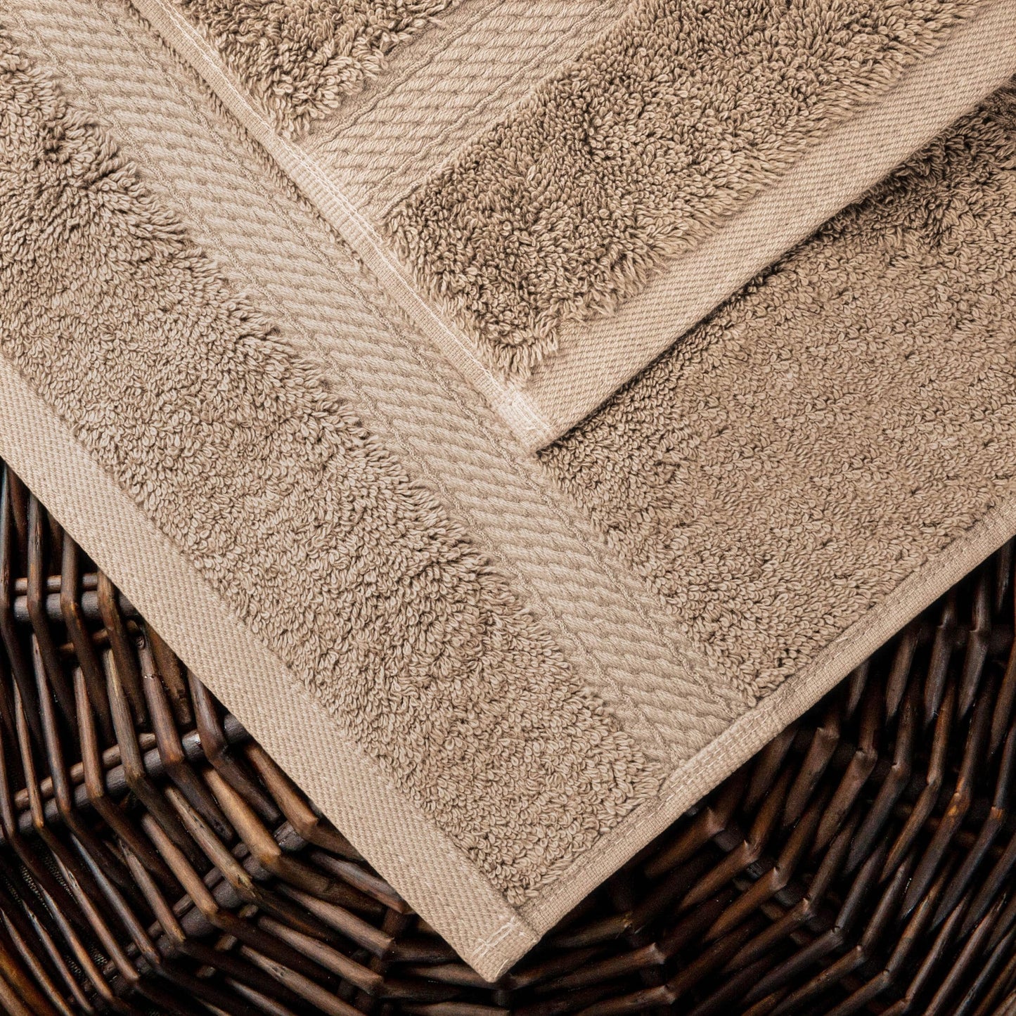 Superior Egyptian Cotton Pile Heavyweight Bath Towel Set of 2