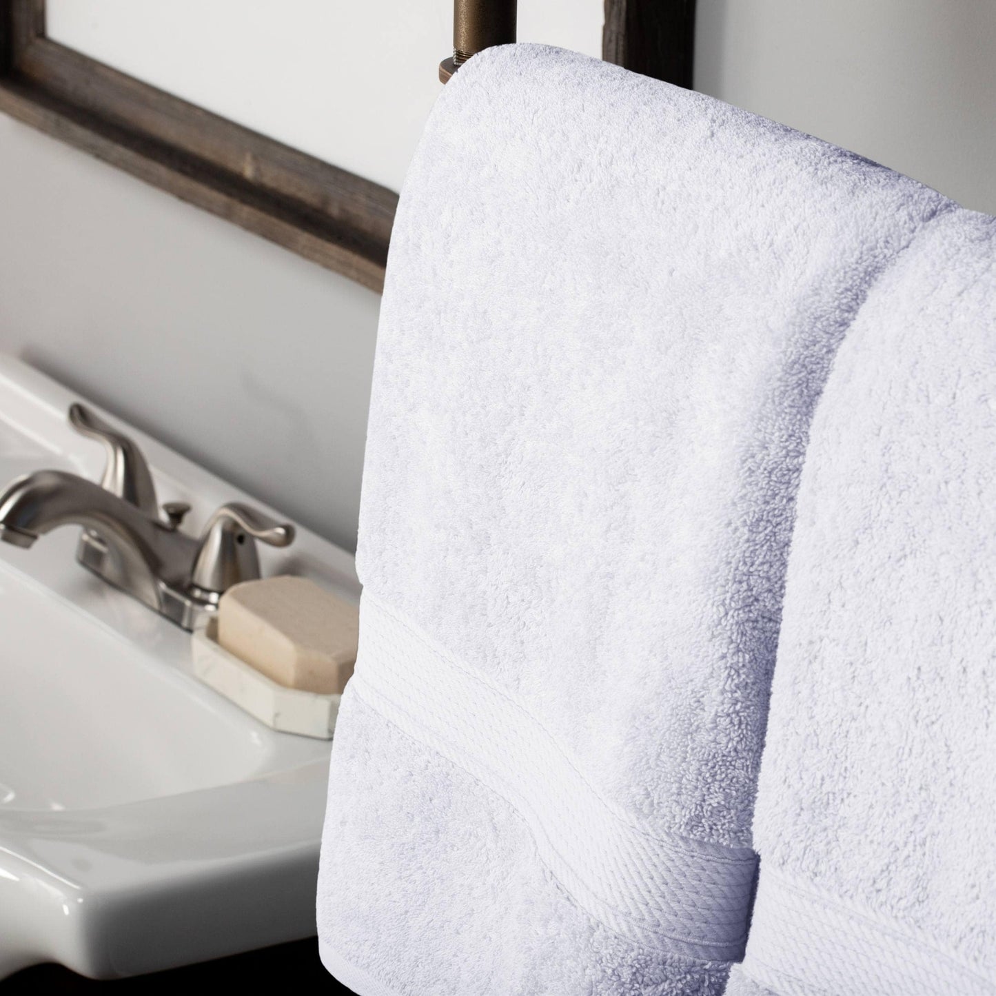 Superior Egyptian Cotton Pile Heavyweight Bath Towel Set of 2
