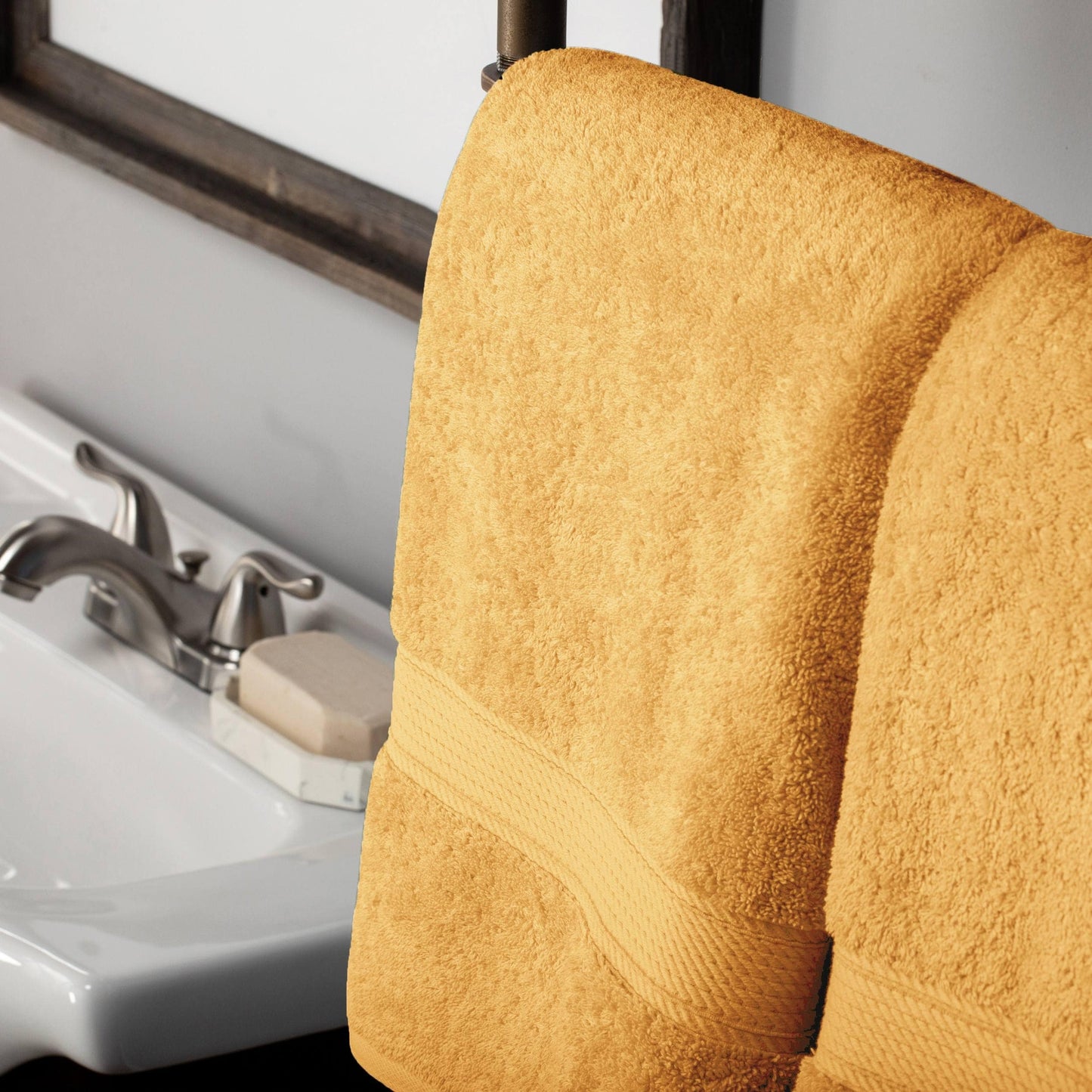 Superior Egyptian Cotton Pile Heavyweight Bath Towel Set of 2