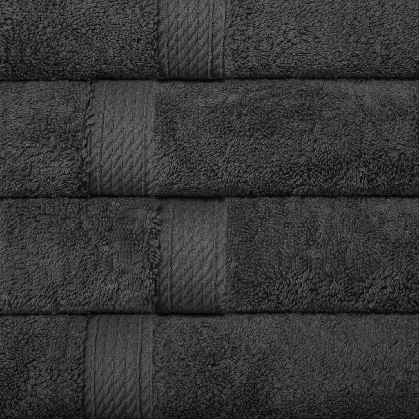 Superior Egyptian Cotton Pile Heavyweight Hand Towel Set of 4