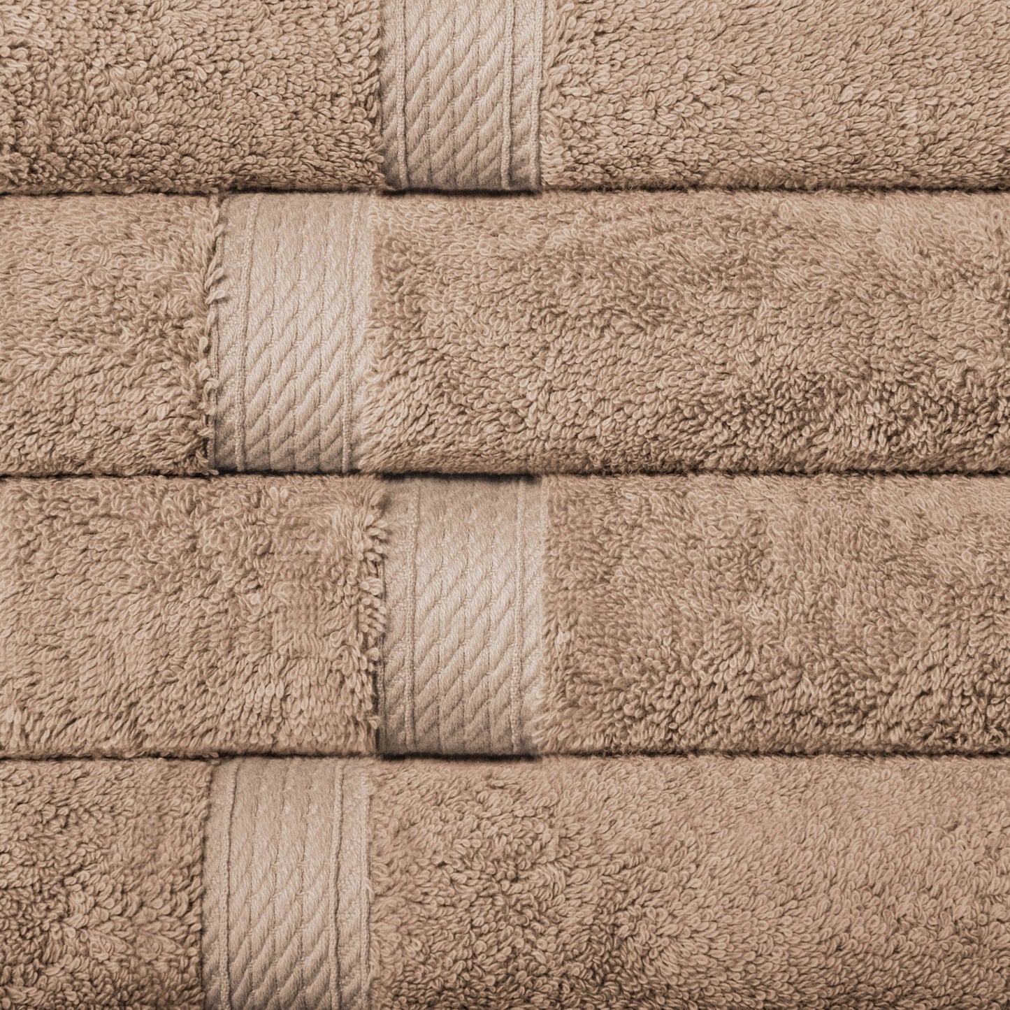 Superior Egyptian Cotton Pile Heavyweight Hand Towel Set of 4