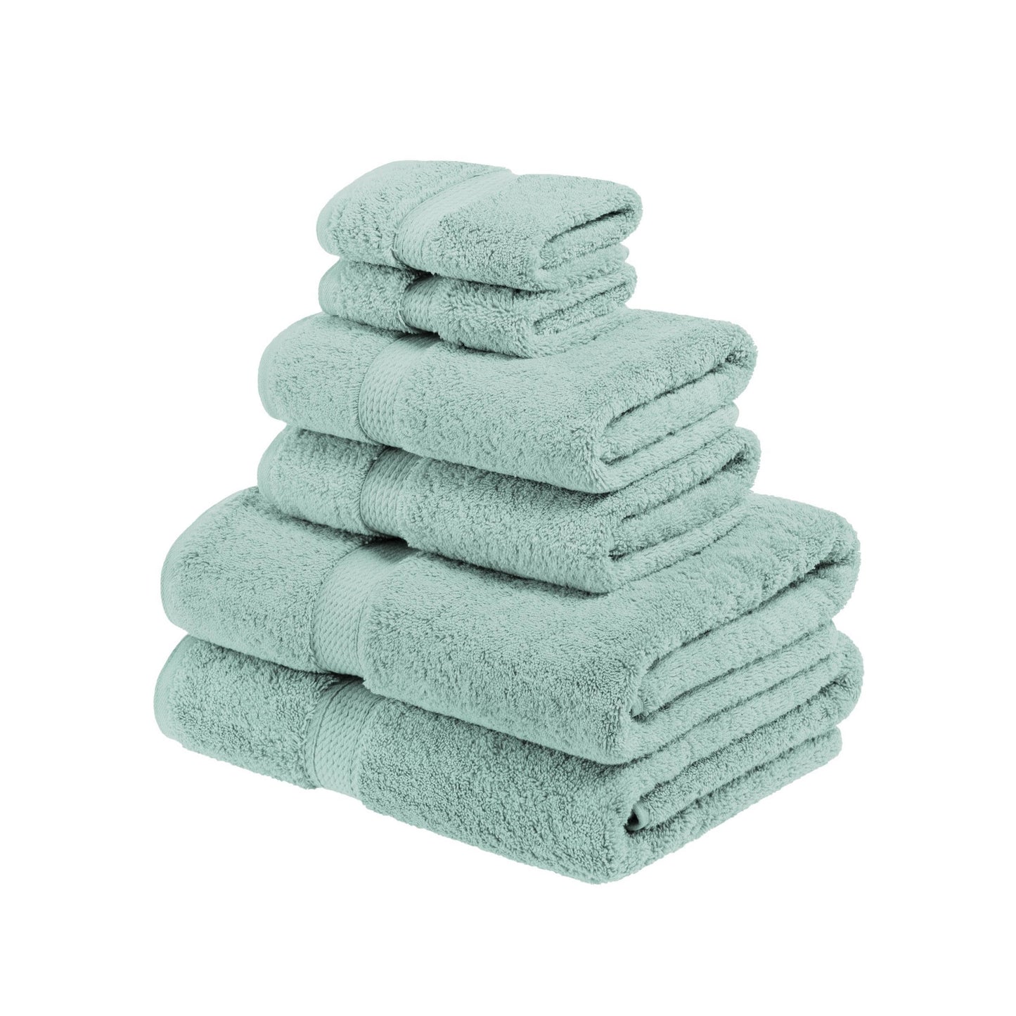 Superior Egyptian Cotton Pile Heavyweight 6-Piece Towel Set