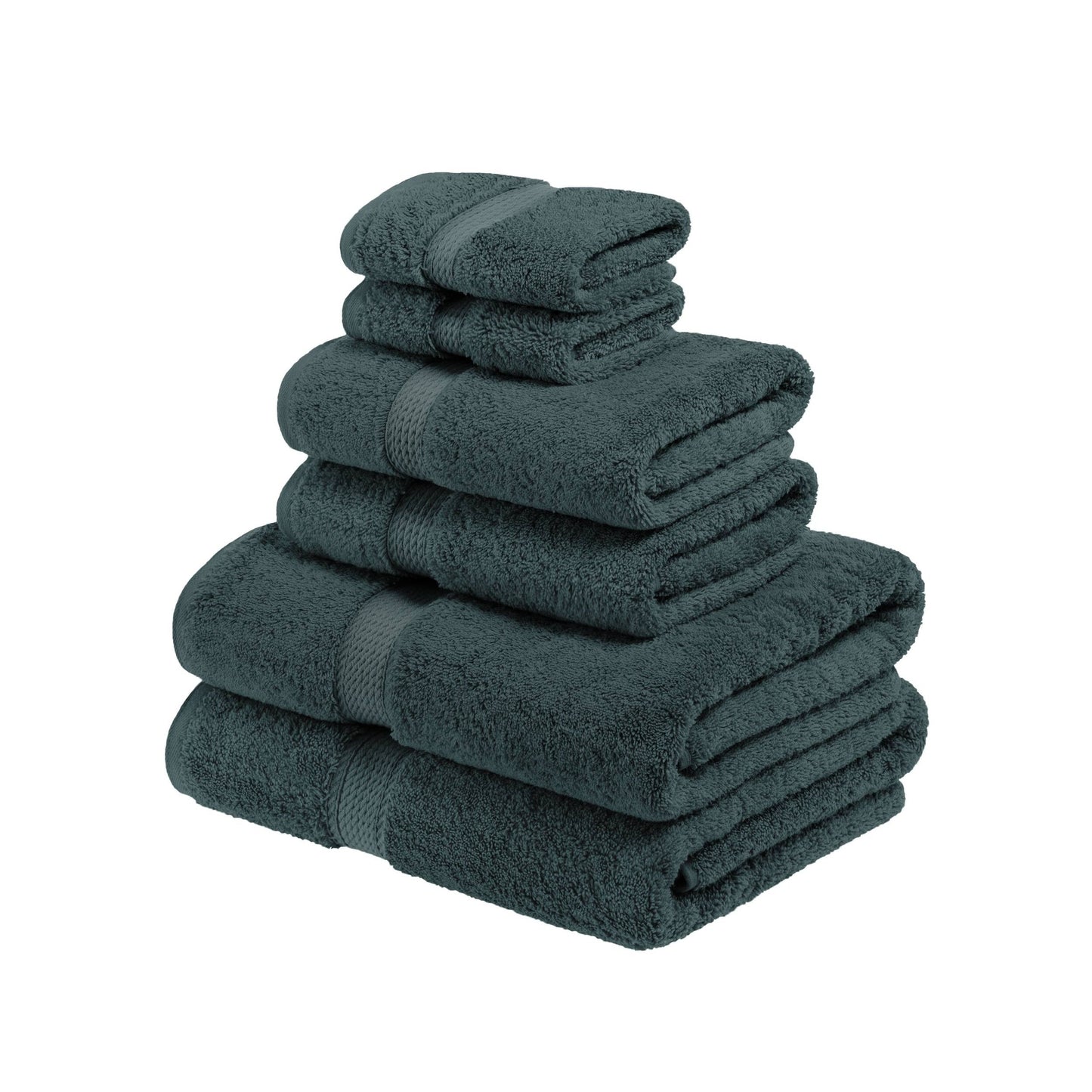 Superior Egyptian Cotton Pile Heavyweight 6-Piece Towel Set
