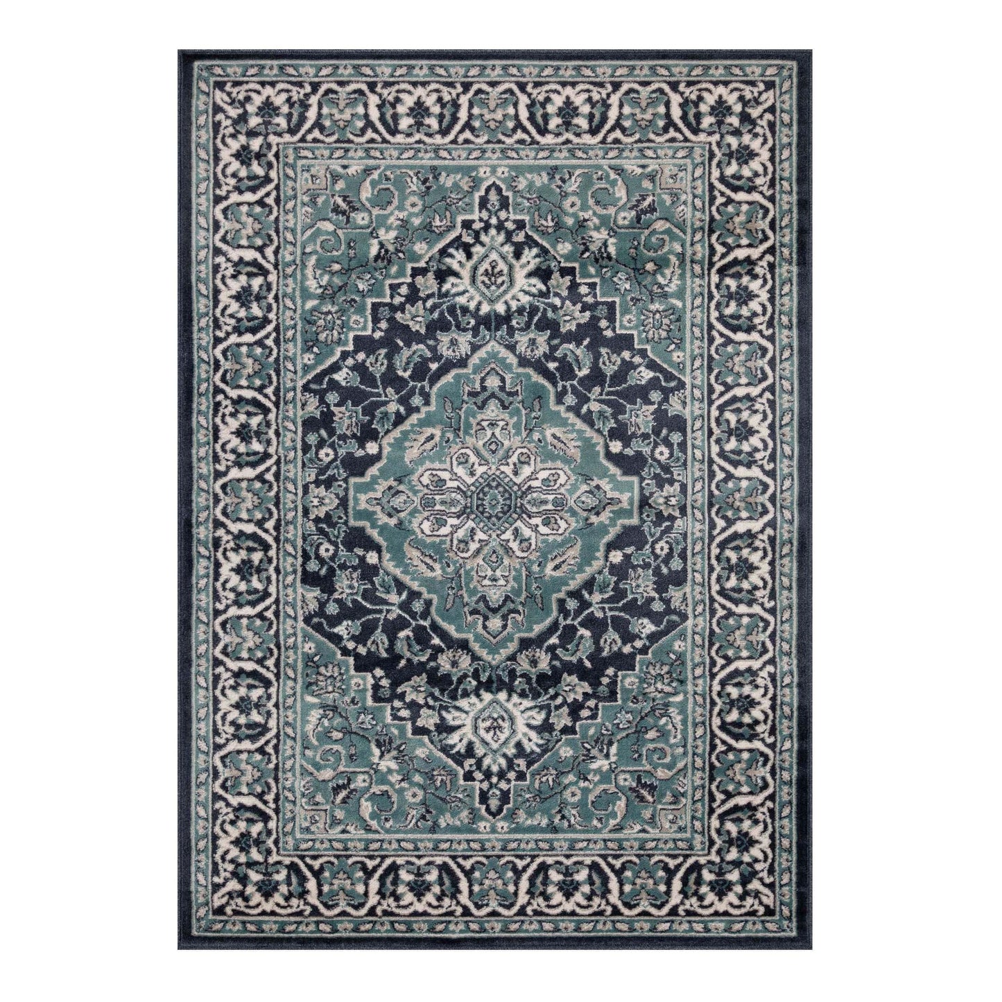 Superior Glendale Floral Medallion Indoor Area Rug