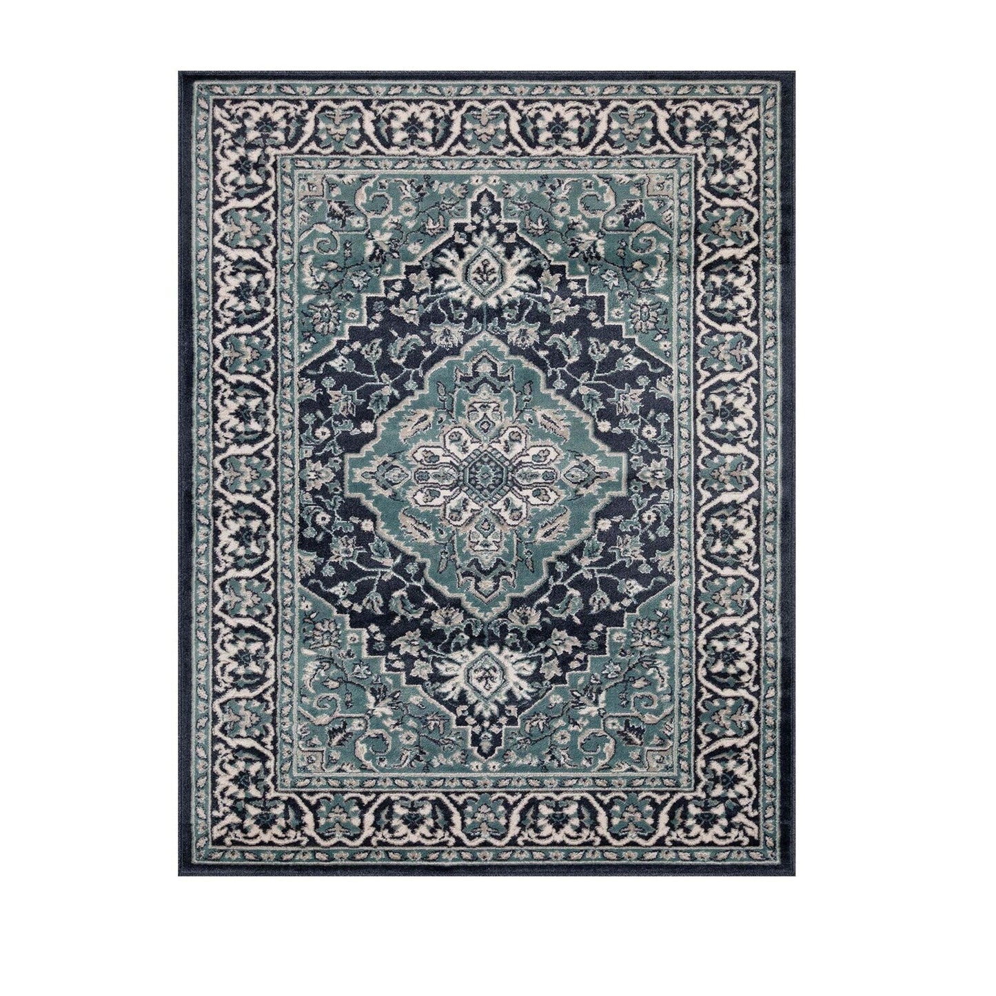 Superior Glendale Floral Medallion Indoor Area Rug