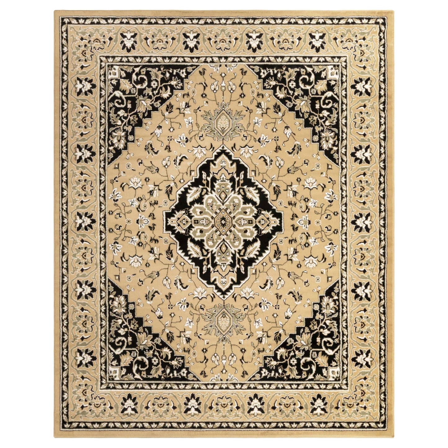 Superior Glendale Floral Medallion Indoor Area Rug