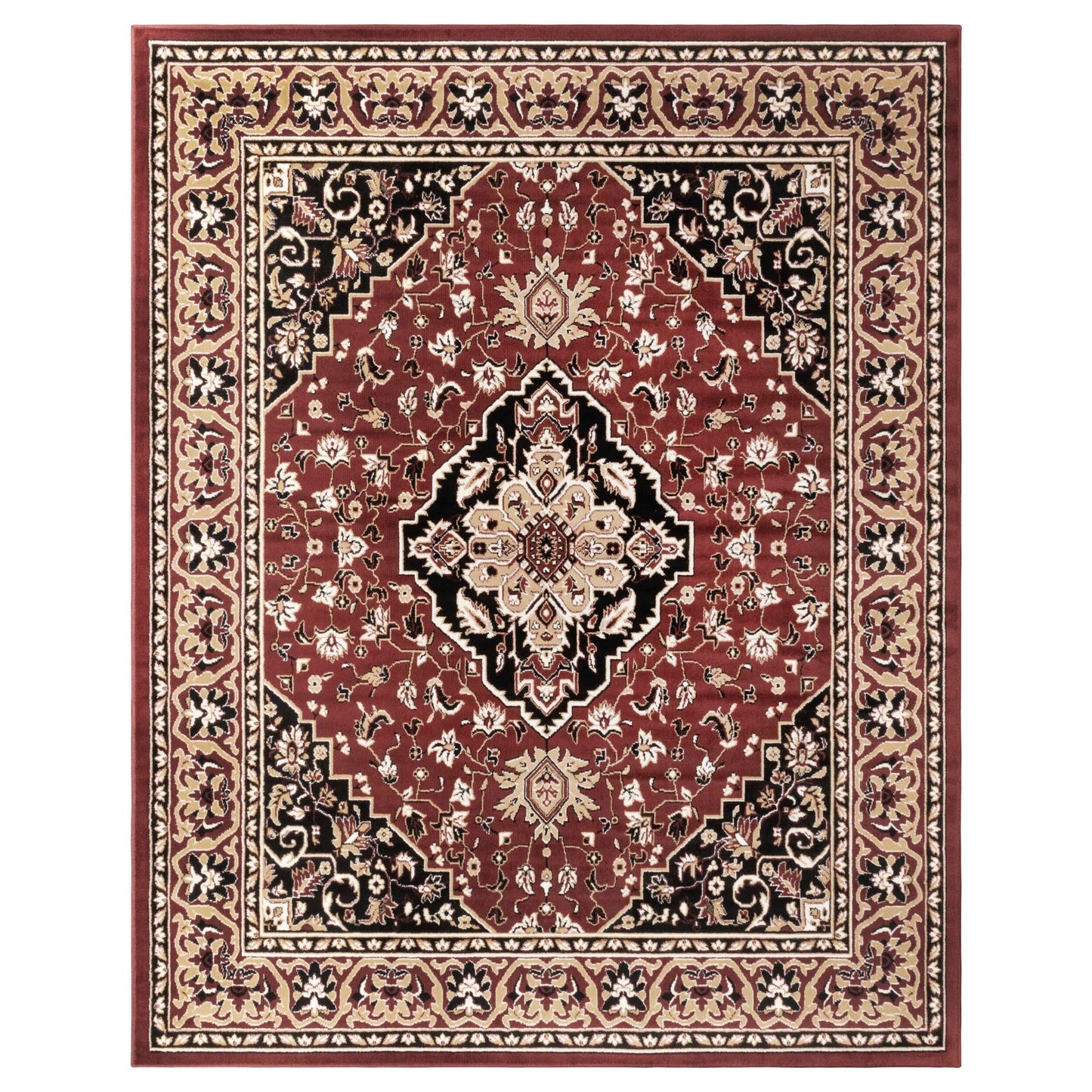 Superior Glendale Floral Medallion Indoor Area Rug