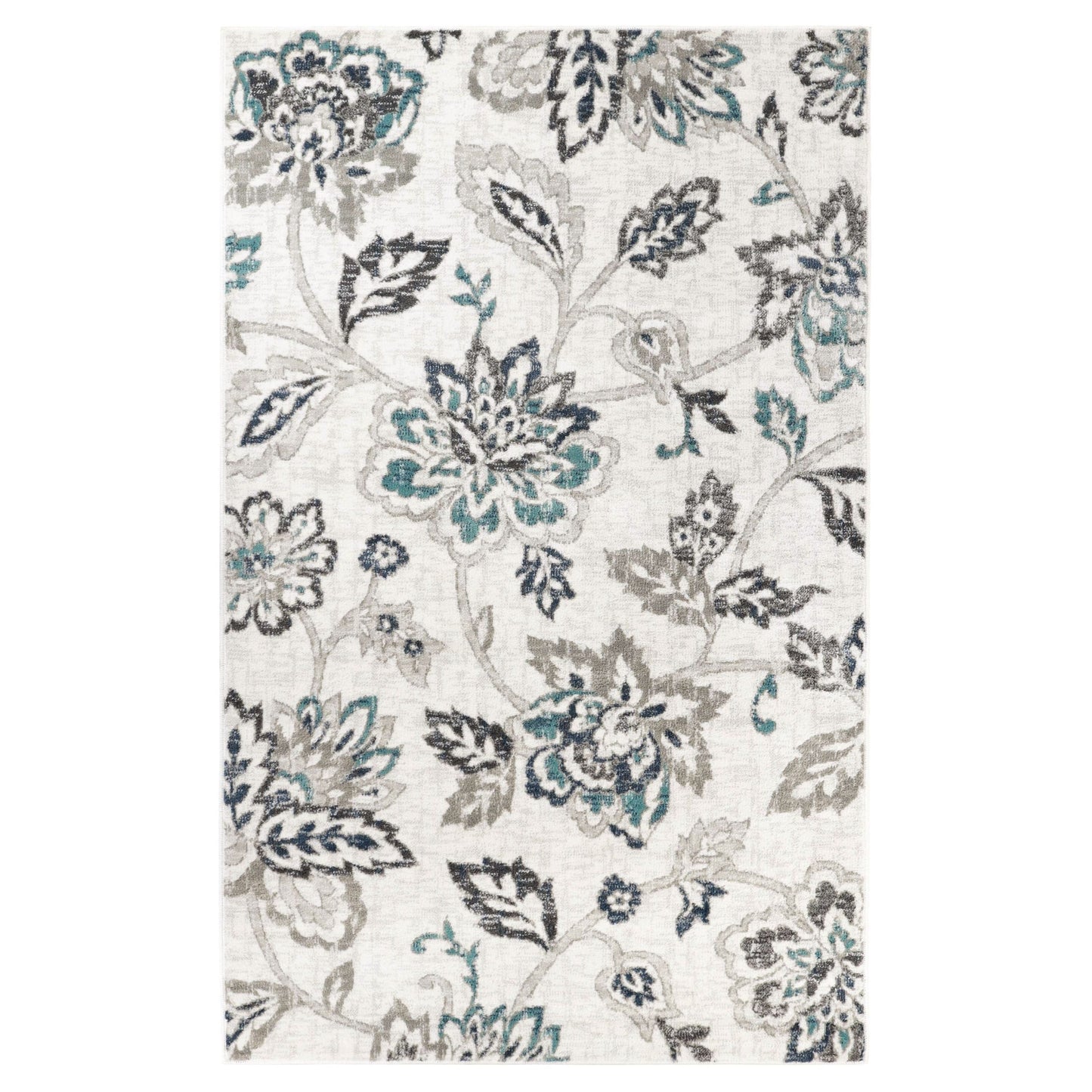 Superior Jacobean Farmhouse Floral Indoor Area Rug