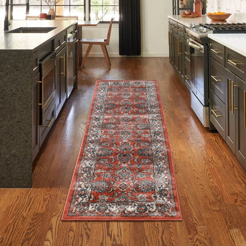 Superior Lille Classic Floral Medallion Indoor Runner or Area Rug