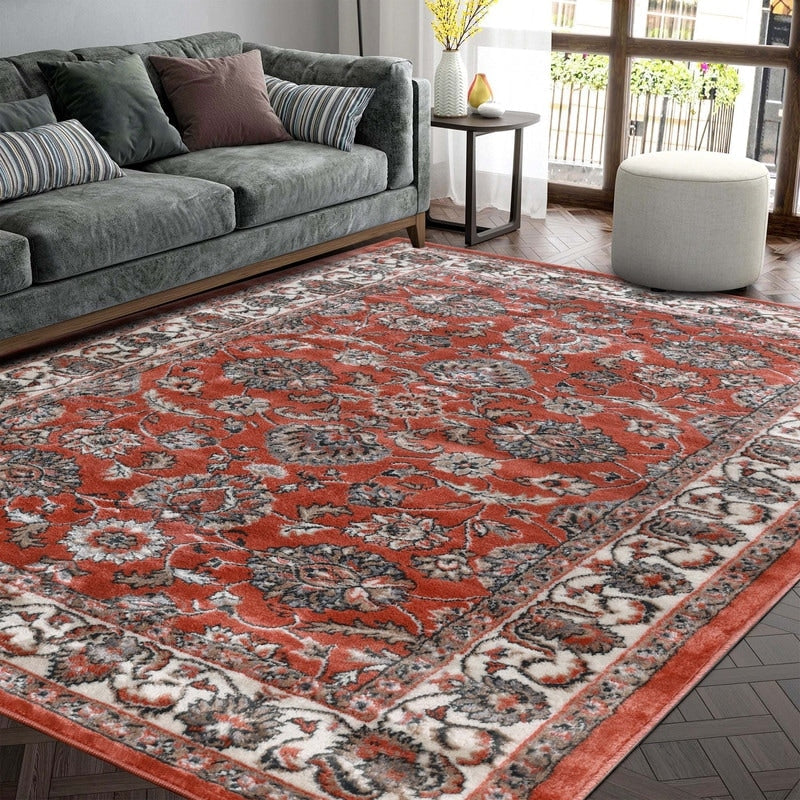 Superior Lille Classic Floral Medallion Indoor Runner or Area Rug