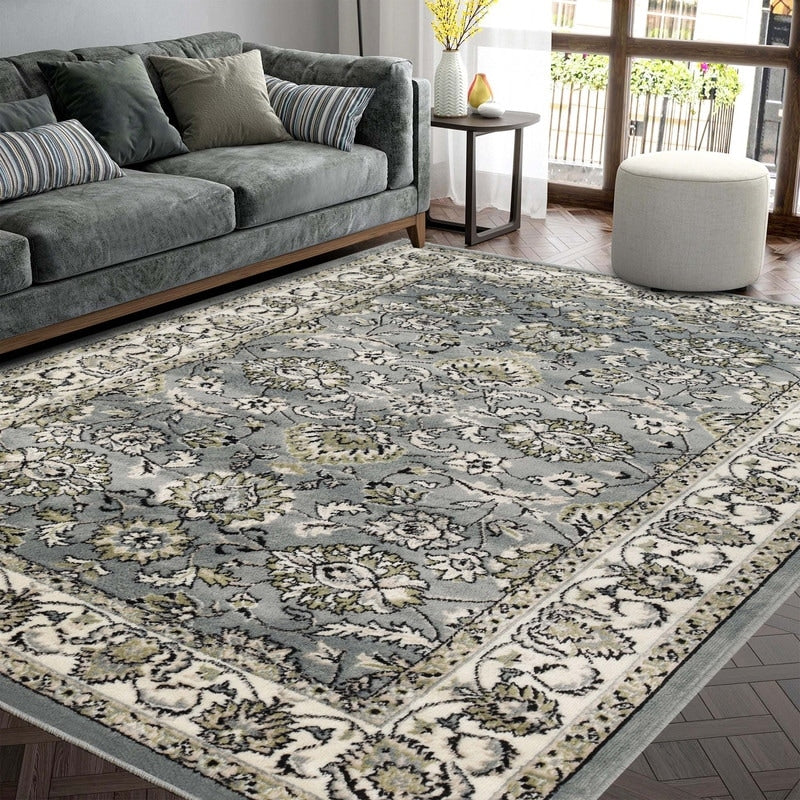 Superior Lille Classic Floral Medallion Indoor Runner or Area Rug