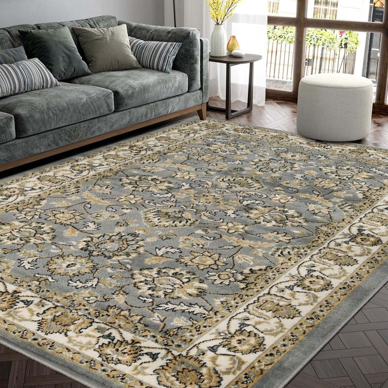 Superior Lille Classic Floral Medallion Indoor Runner or Area Rug