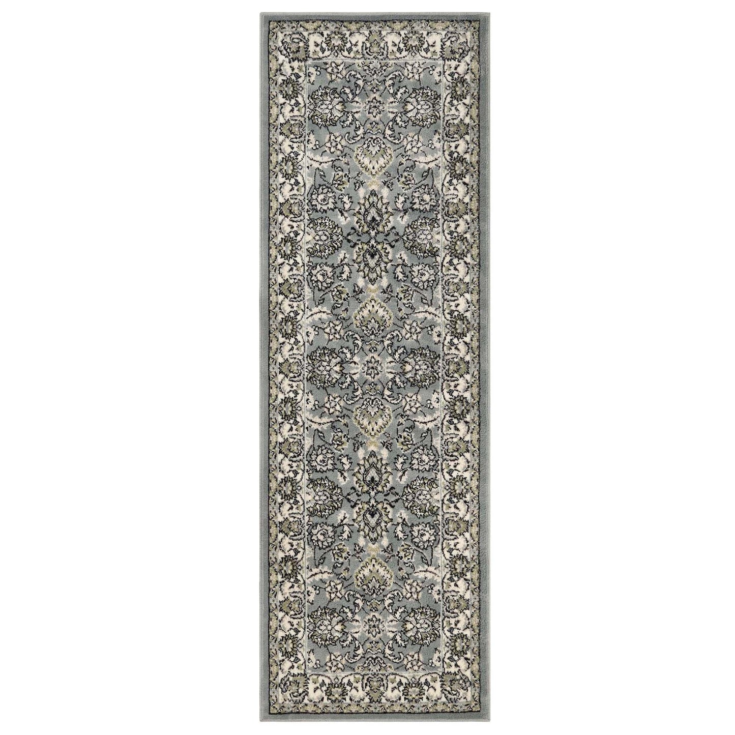 Superior Lille Classic Floral Medallion Indoor Runner or Area Rug