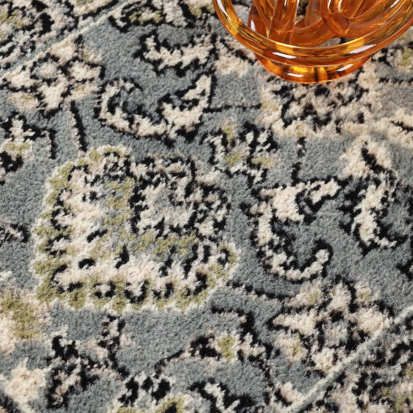 Superior Lille Classic Floral Medallion Indoor Runner or Area Rug