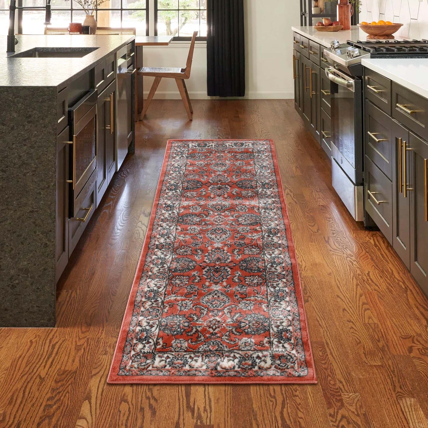 Superior Lille Classic Floral Medallion Indoor Runner or Area Rug