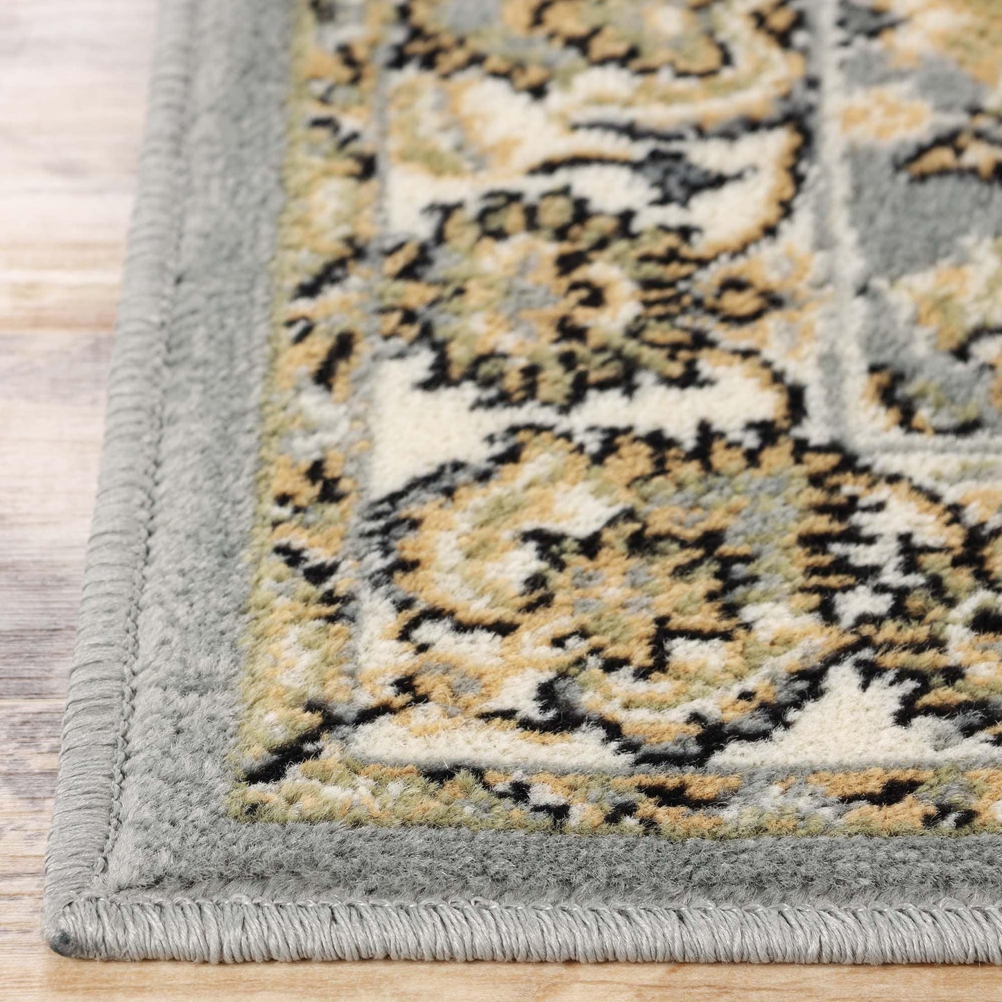 Superior Lille Classic Floral Medallion Indoor Runner or Area Rug