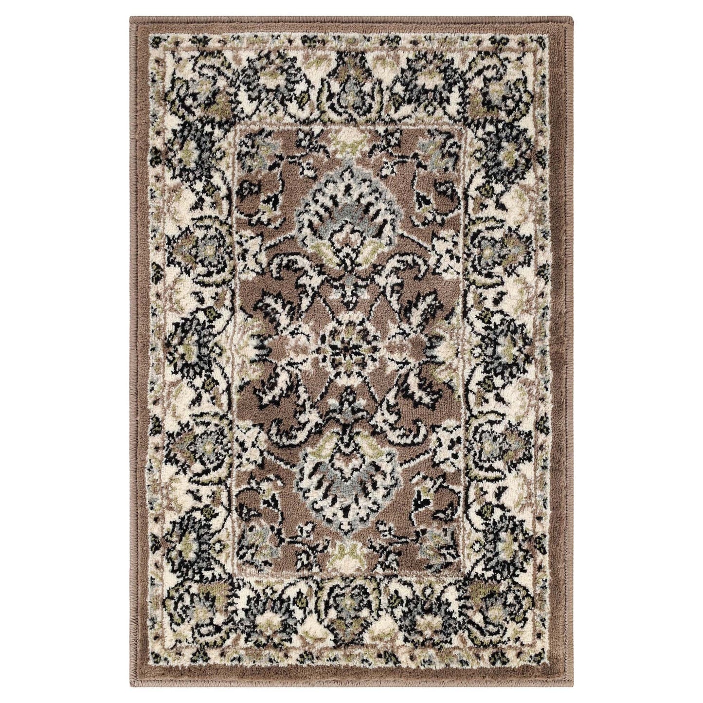 Superior Lille Classic Floral Medallion Indoor Runner or Area Rug