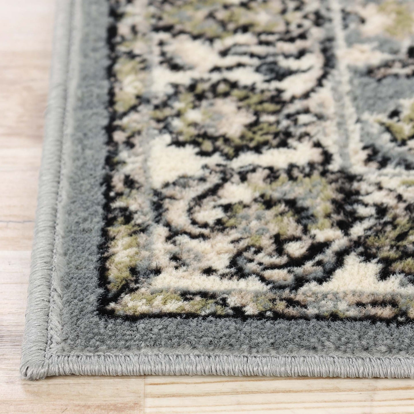 Superior Lille Classic Floral Medallion Indoor Runner or Area Rug