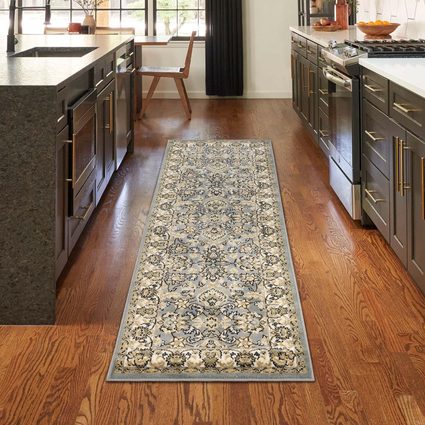 Superior Lille Classic Floral Medallion Indoor Runner or Area Rug