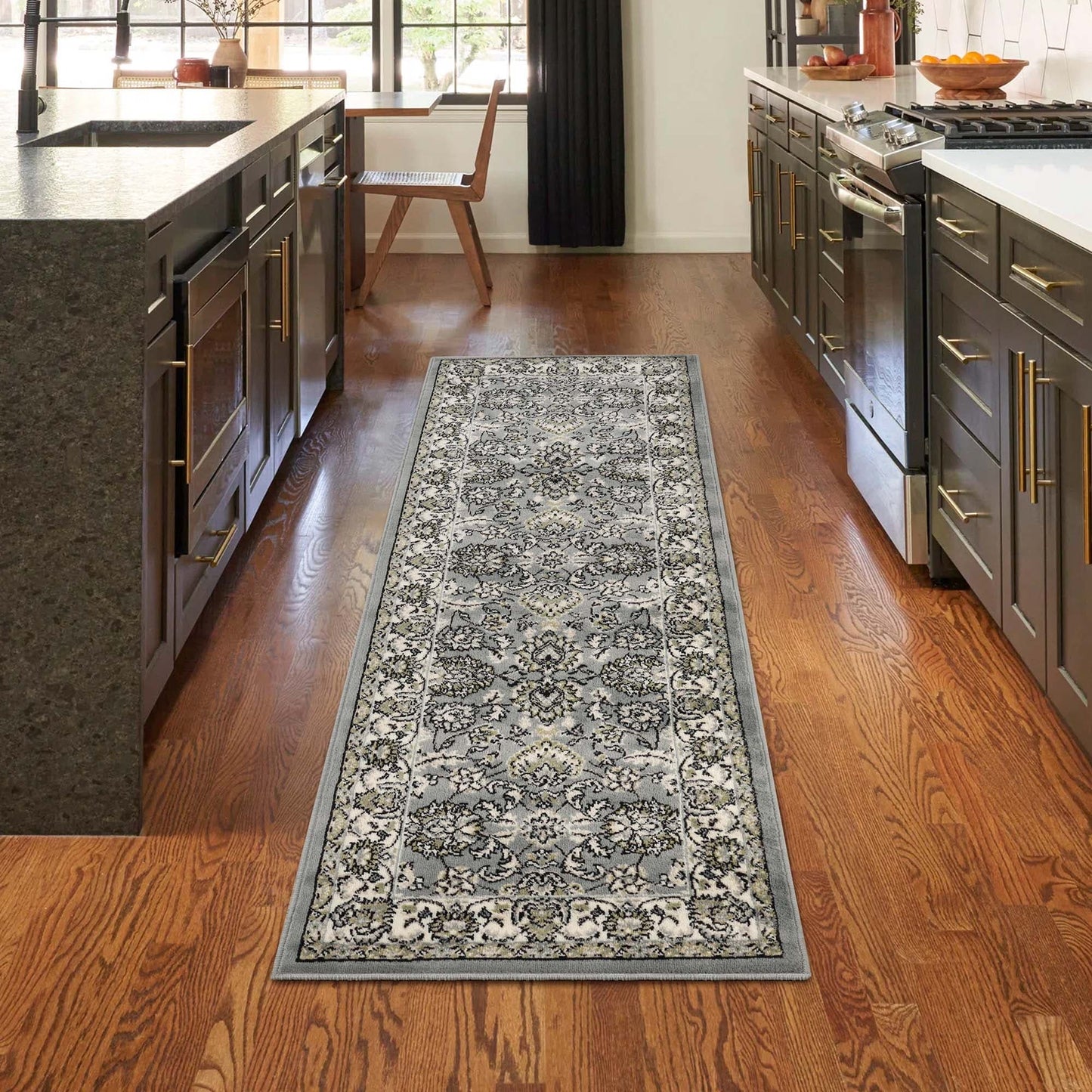 Superior Lille Classic Floral Medallion Indoor Runner or Area Rug