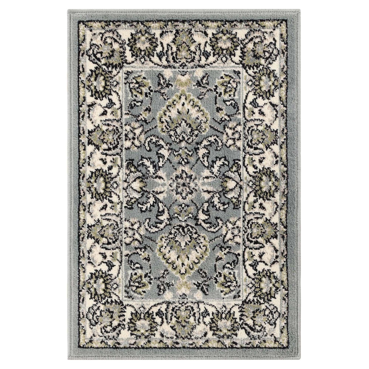 Superior Lille Classic Floral Medallion Indoor Runner or Area Rug