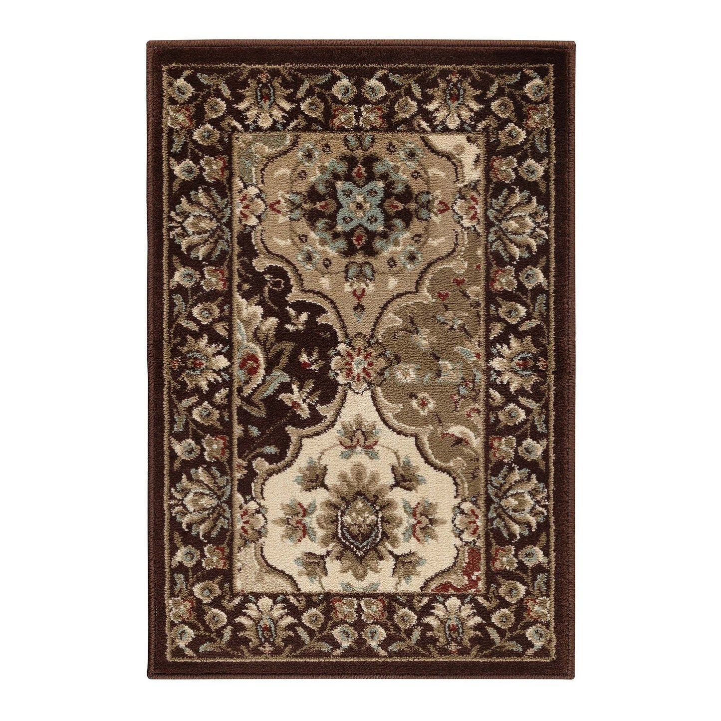 Superior Palmyra Traditional Floral Medallion Indoor Runner or Area Rug