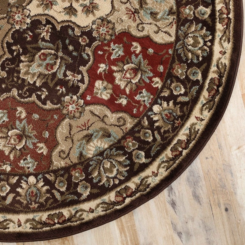 Superior Palmyra Traditional Floral Medallion Indoor Runner or Area Rug