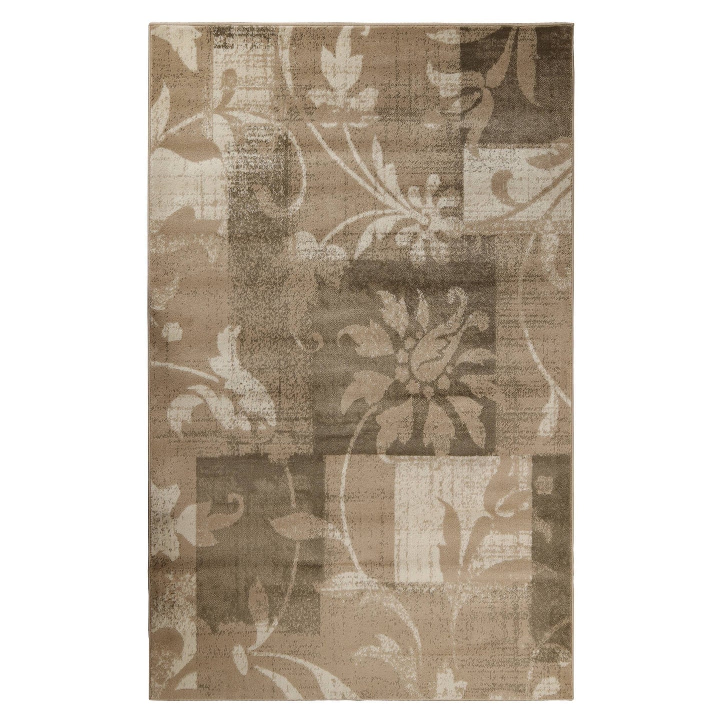 Superior Pastiche Contemporary Floral Patchwork Indoor Runner or Area Rug