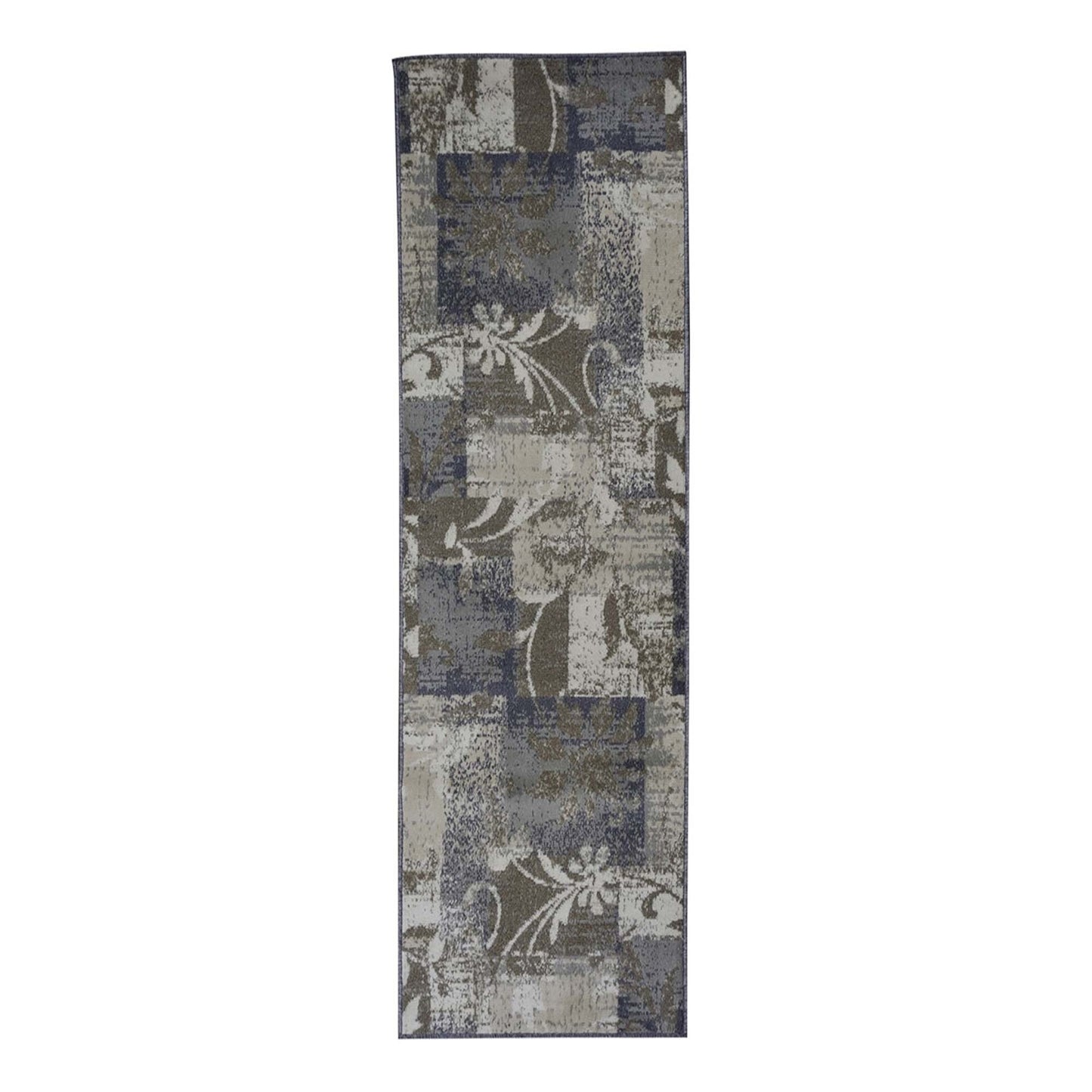 Superior Pastiche Contemporary Floral Patchwork Indoor Runner or Area Rug
