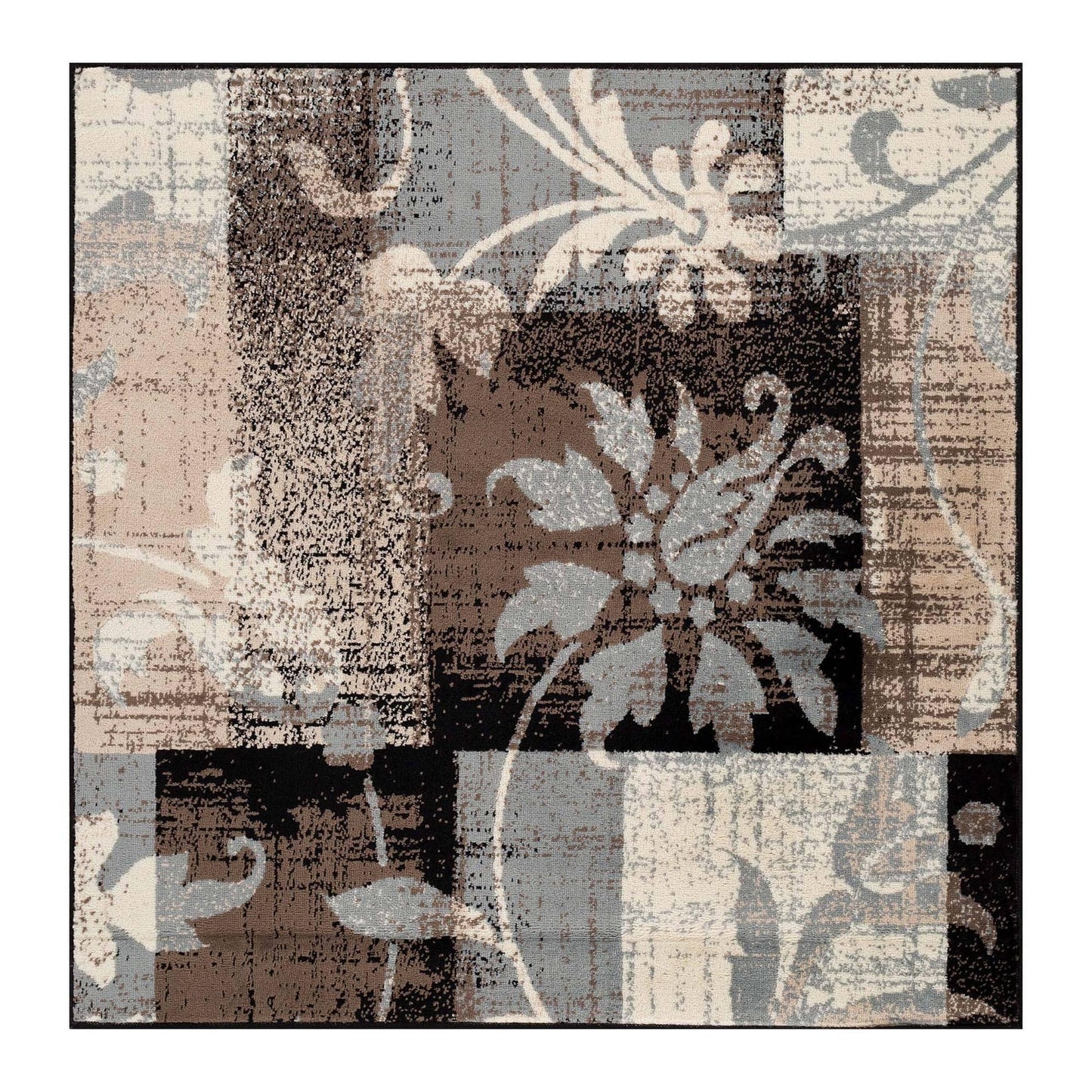 Superior Pastiche Contemporary Floral Patchwork Indoor Runner or Area Rug