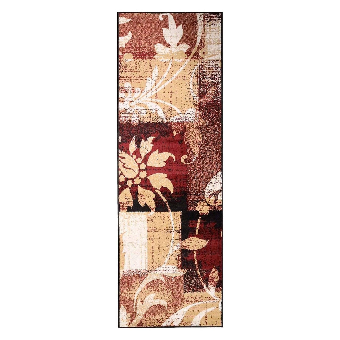 Superior Pastiche Contemporary Floral Patchwork Indoor Runner or Area Rug