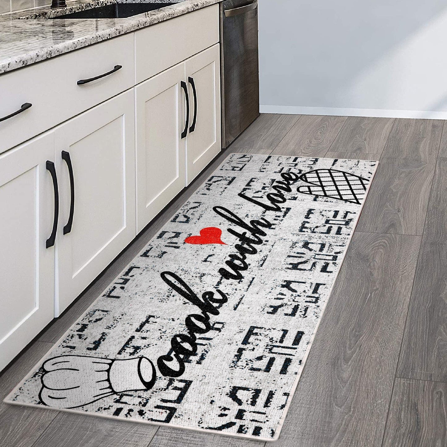 SussexHome Non-skid Ultra-thin Blended Runner Rug - 20 x 59