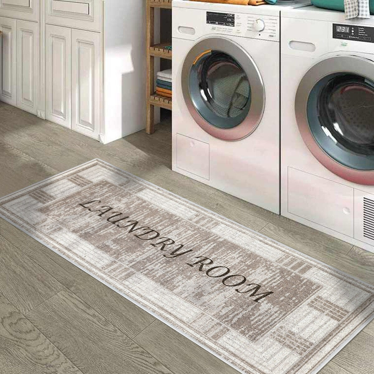 SussexHome Washable Ultra Thin Laundry Room Rug Runner - 20 x 59