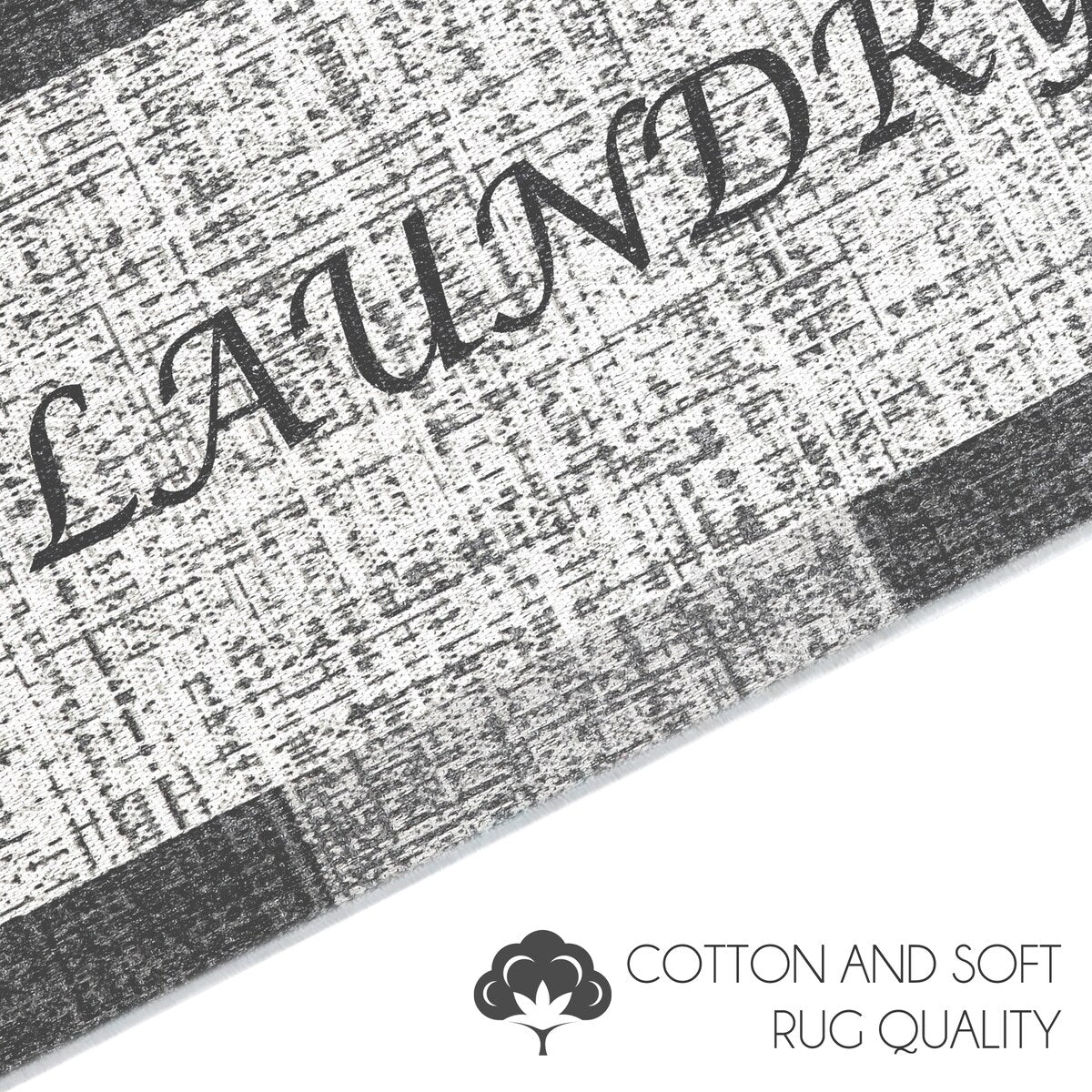 SussexHome Washable Ultra Thin Laundry Room Rug Runner - 20 x 59