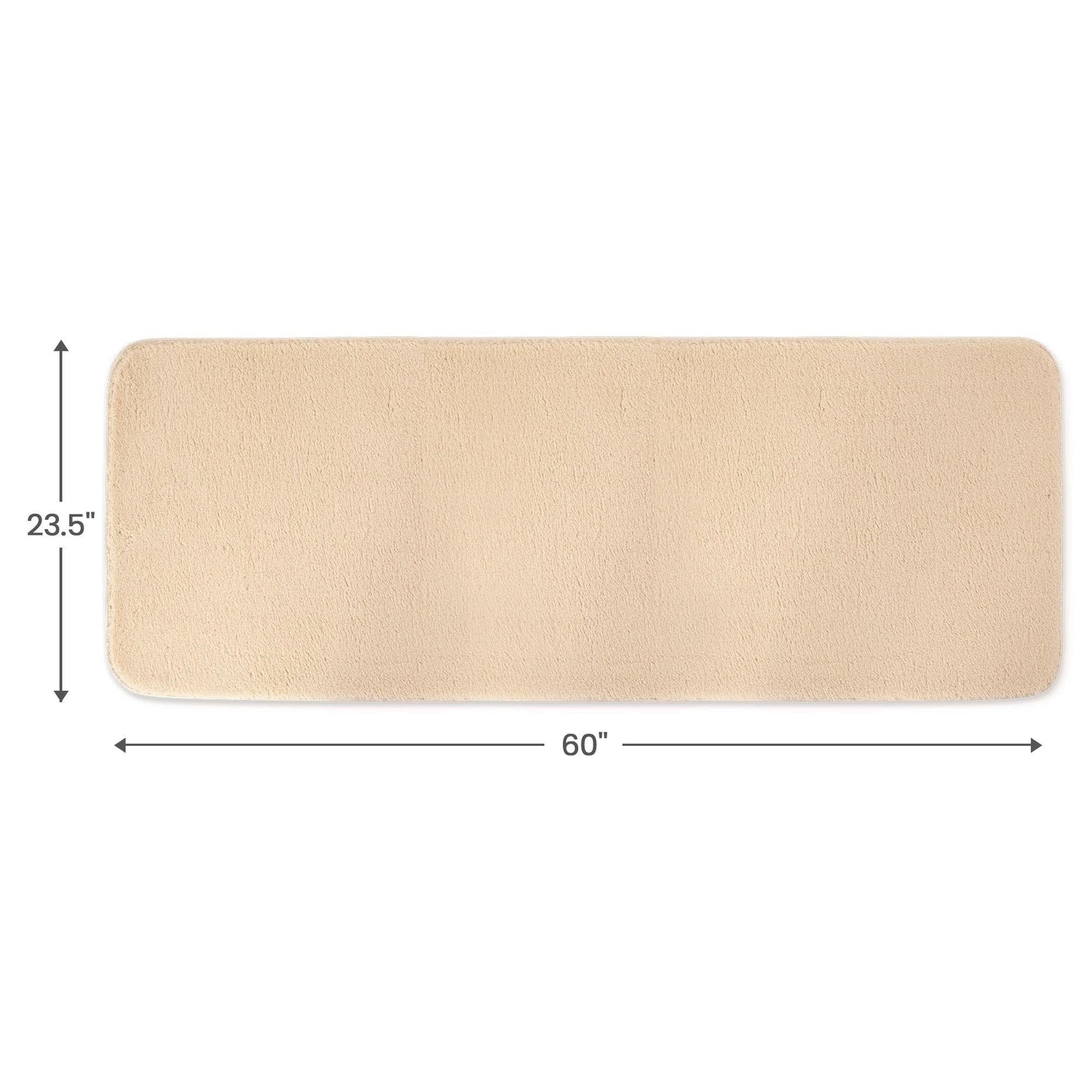 SussexHome Non-skid Ultra-thin Blended Runner Rug - 20 x 59