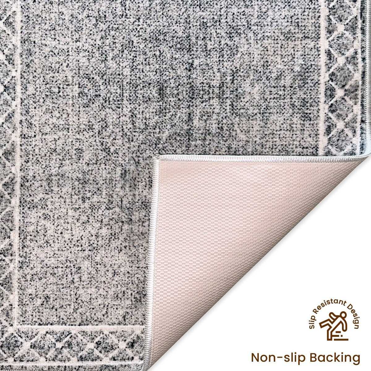 SussexHome Washable Ultra Thin Laundry Room Rug Runner - 20 x 59