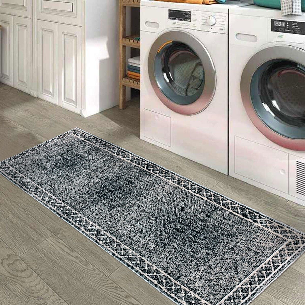 SussexHome Washable Ultra Thin Laundry Room Rug Runner - 20 x 59