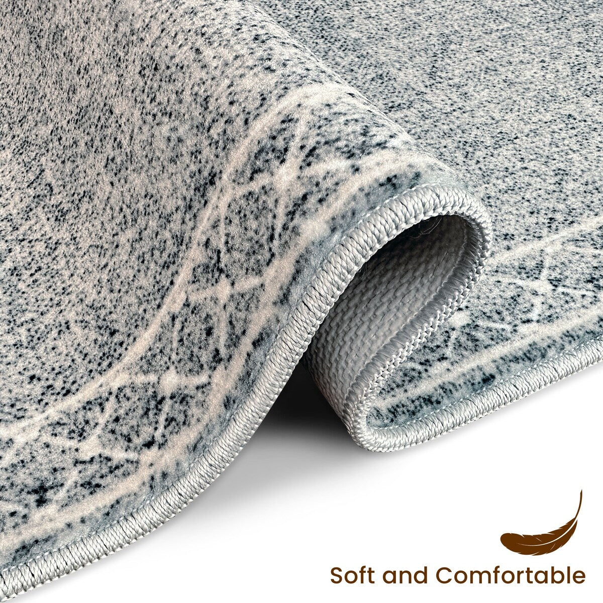 SussexHome Washable Ultra Thin Laundry Room Rug Runner - 20 x 59
