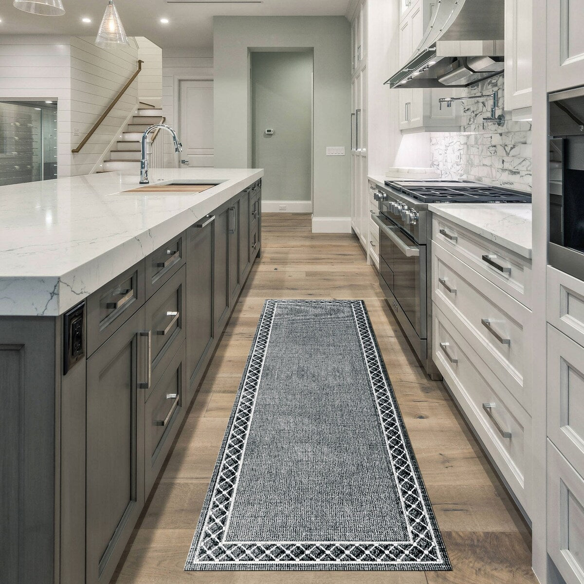 SussexHome Washable Ultra Thin Laundry Room Rug Runner - 20 x 59