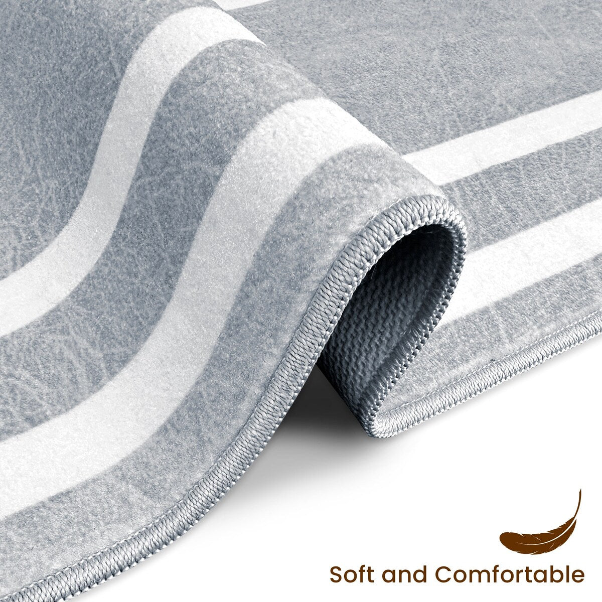SussexHome Washable Ultra Thin Laundry Room Rug Runner - 20 x 59