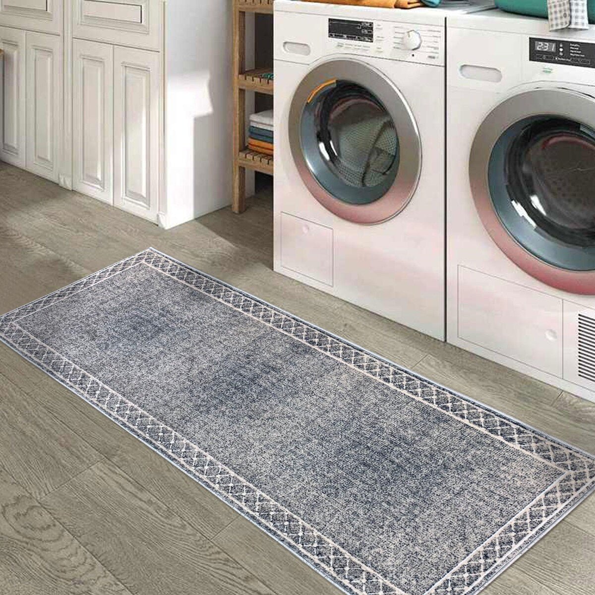 SussexHome Washable Ultra Thin Laundry Room Rug Runner - 20 x 59